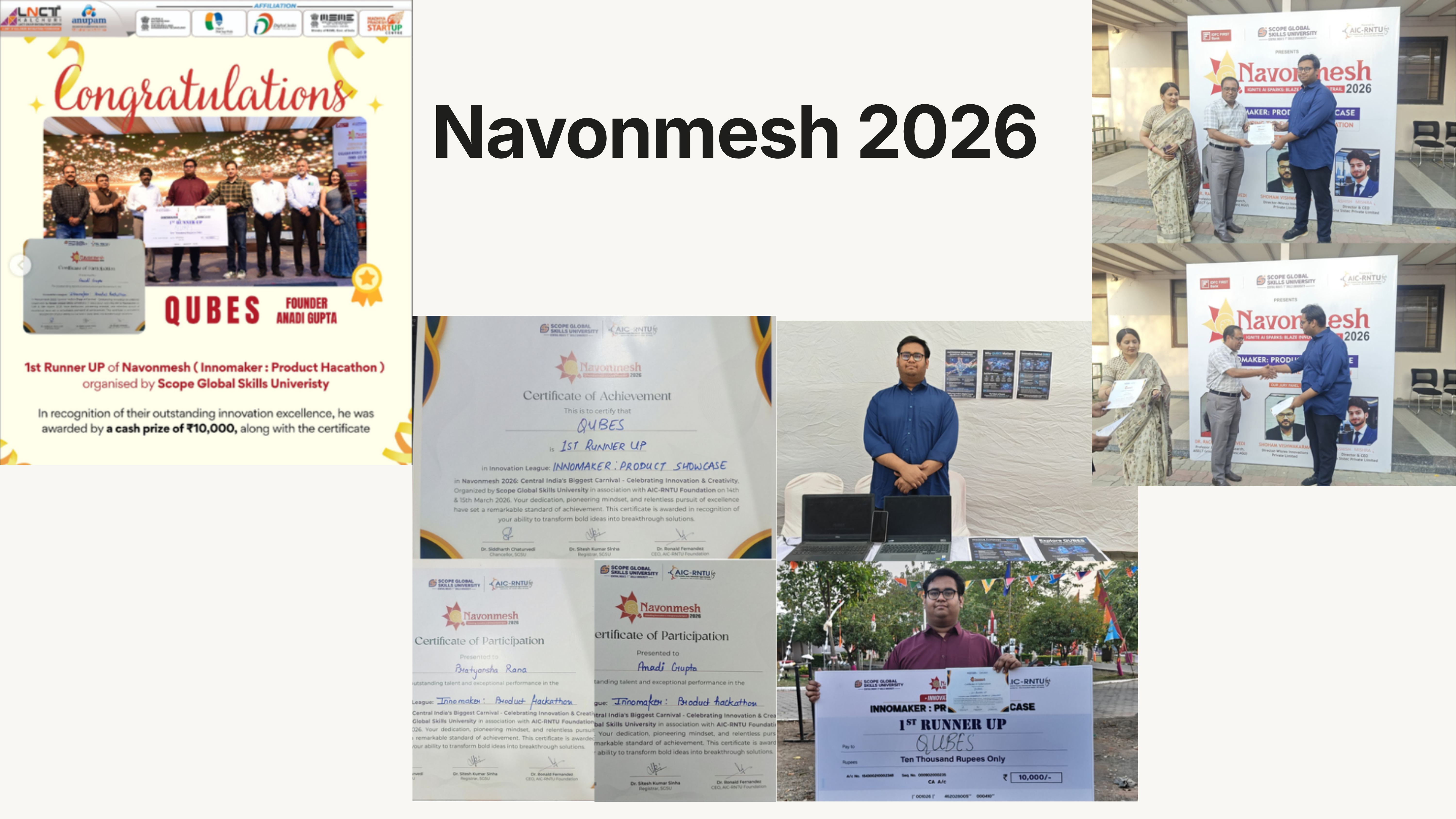 QUBES – 1st Runner-Up Navonmesh 2026 Innovation League gallery image 4